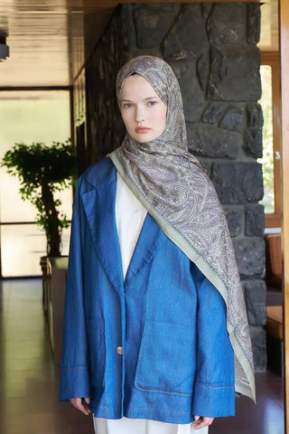 Endless Lena Desen Şal - Yeşil