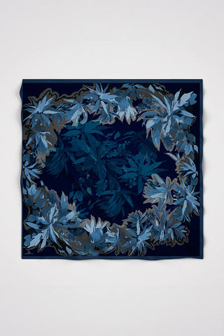 Flourish Desen Omuz Şal - Lacivert