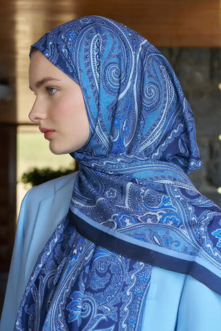 Beyza HURİ Fransız İpeği Saray Desen Şal - Laciver
