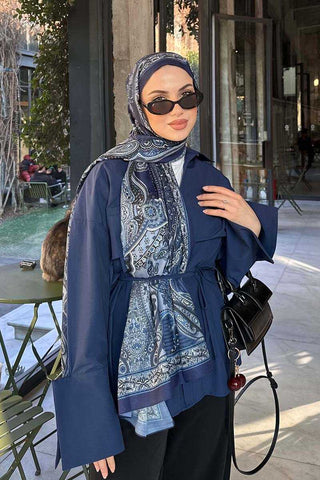 Elif Cıbır Historical Dionessa Desen Şal - Laciver