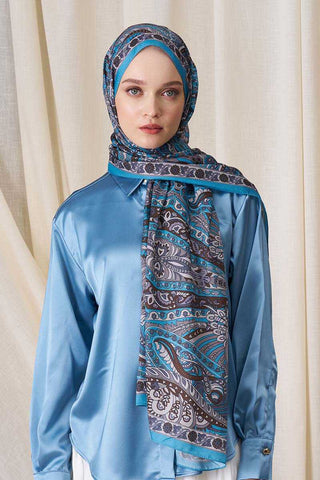 Historical Florentis Desen Şal - Mavi