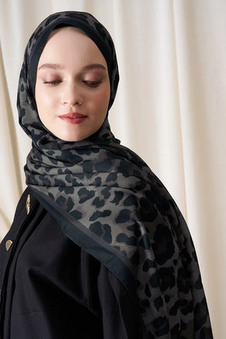 Historical Leopar Desen Şal - Acı Kahve