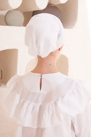 Pamuklu İç Tülbent - Beyaz