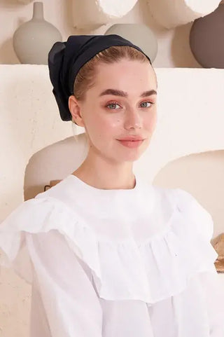 Pamuklu İç Tülbent- Siyah