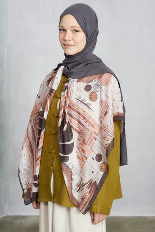 Laurel Desen Omuz Şalı - Bej