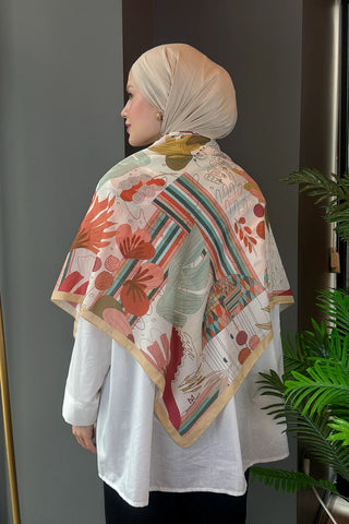 Laurel Desen Omuz Şalı - Sarı