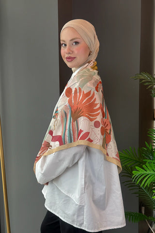 Laurel Desen Omuz Şalı - Sarı