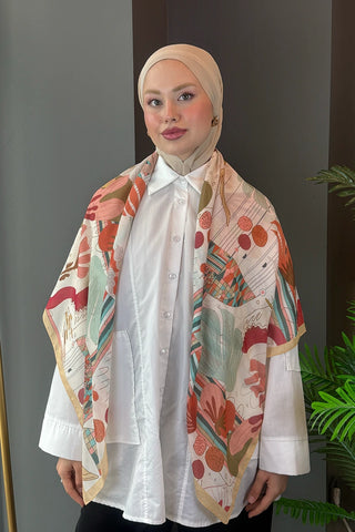 Laurel Desen Omuz Şalı - Sarı