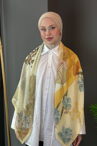 Linden Desen Omuz Şalı - Sarı