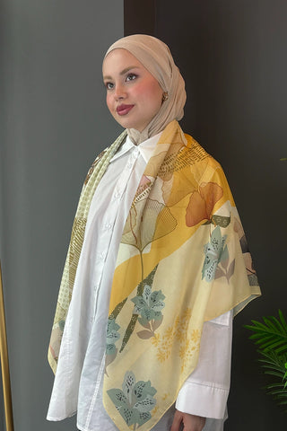 Linden Desen Omuz Şalı - Sarı