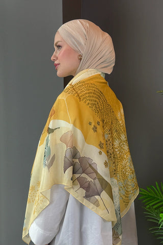Linden Desen Omuz Şalı - Sarı