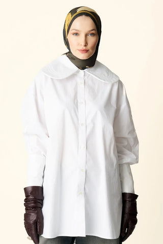 Liva Desenli Pamuk Dokulu Şal - Yeşil