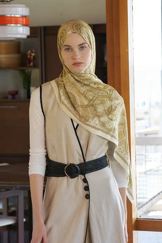 Live Siena Desen Şal - Sarı