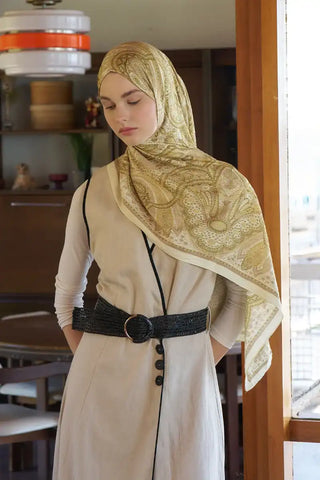 Live Siena Desen Şal - Sarı