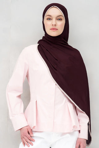 Müslin Şal - Bordo
