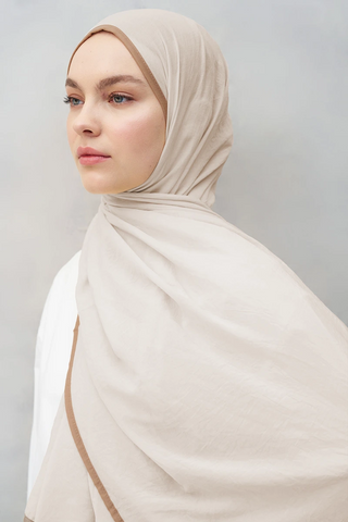 Müslin Şal - Bej