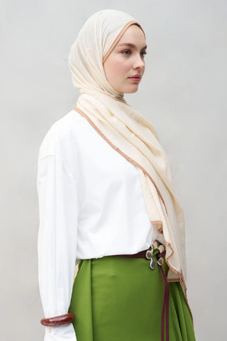 Müslin Şal - Bej