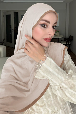Müslin Şal - Bej
