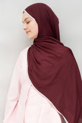 Müslin Şal - Bordo