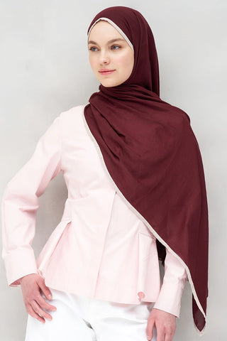 Müslin Şal - Bordo