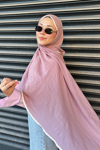 Müslin Şal - Gül Kurusu