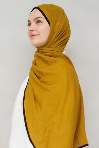 Müslin Şal - Hardal