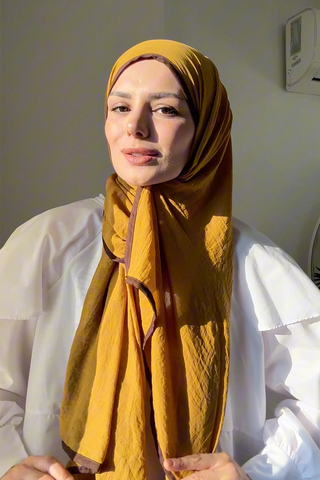 Müslin Şal - Hardal