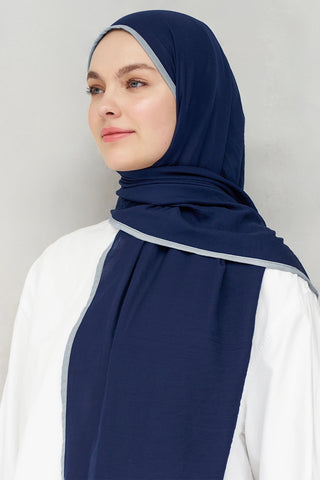 Müslin Şal - Lacivert
