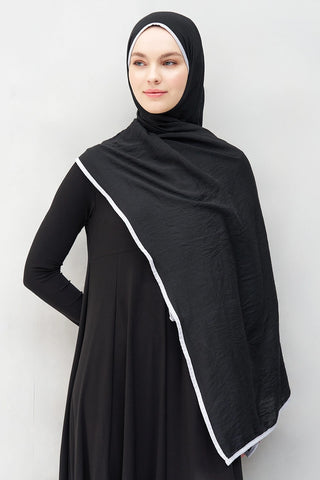 Müslin Şal - Siyah