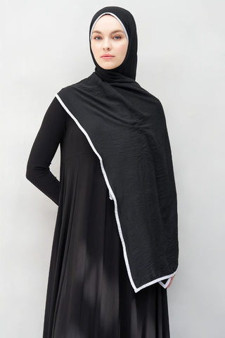 Müslin Şal - Siyah