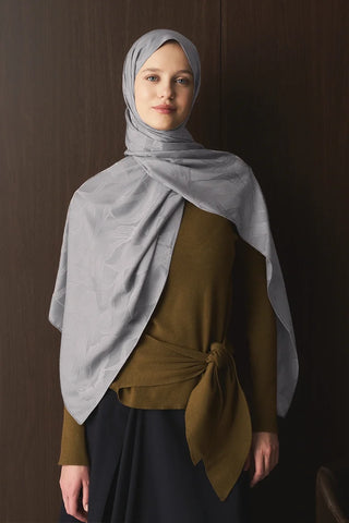 Naiya Jakar Şal Wave Desen - Taş