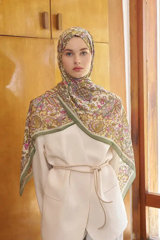 Passionate Marissa Desen Şal - Yeşil