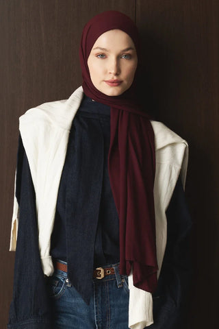 Penye Şal - Bordo