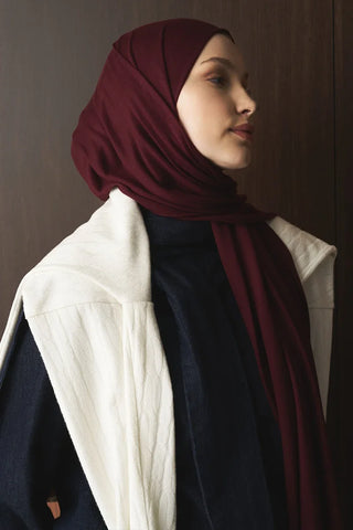 Penye Şal - Bordo