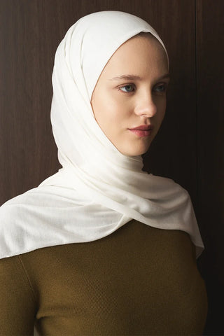 Penye Şal - Kırık Beyaz