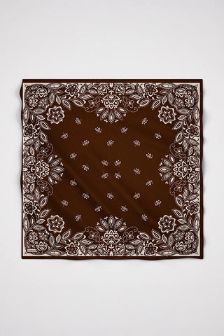 Petals Desen Omuz Şal - Brownie
