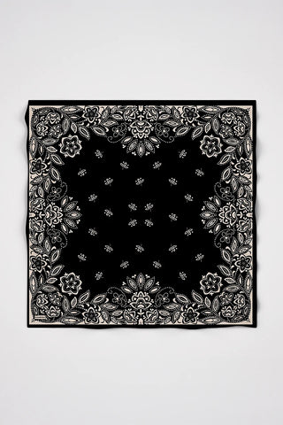 Petals Desen Omuz Şal - Siyah