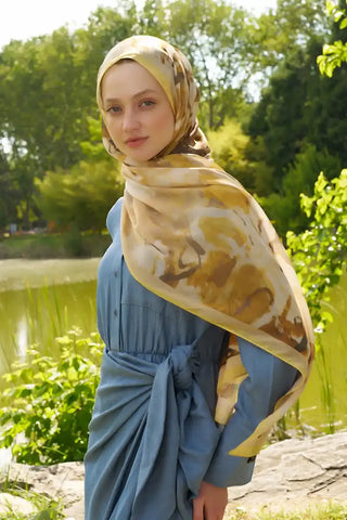 Prestige Carmen Desen Şal - Sarı