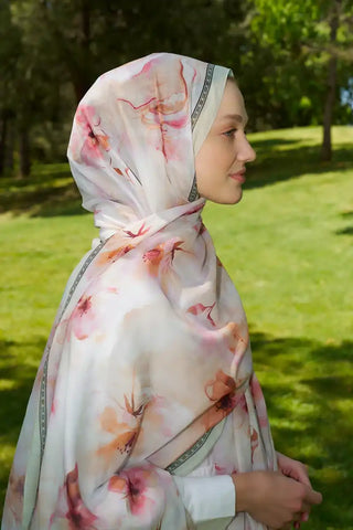 Prestige Dalia Desen Şal - Soft Yeşil