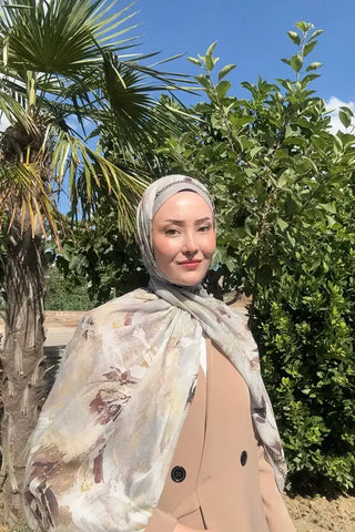 Prestige Leona Desen Şal - Bej