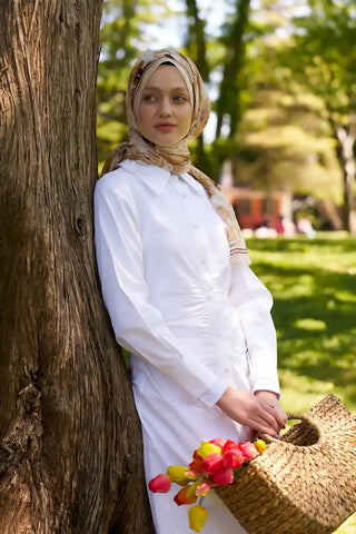 Prestige Leona Desen Şal - Sarı