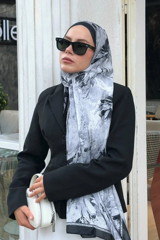 Prestige Leona Desen Şal - Siyah