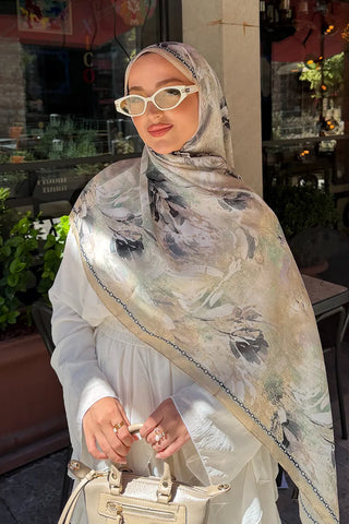 Prestige Leona Desen Şal - Tereyağı Sarısı