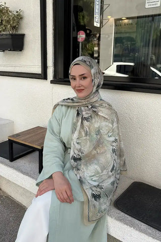 Prestige Leona Desen Şal - Tereyağı Sarısı