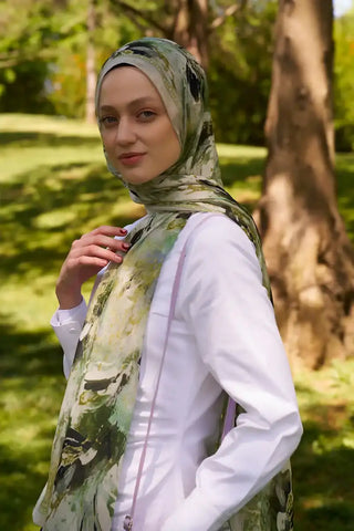Prestige Leona Desen Şal - Yeşil