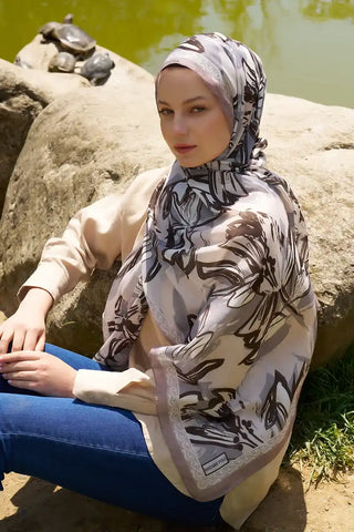 Prestige Line Desen Şal - Bej