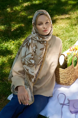 Aybükenur Demirci Prestige Line Desen Şal - Karame