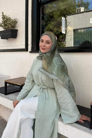 Prestige Vintage Desen Şal - Mint