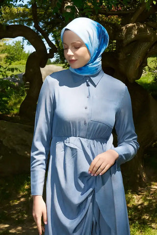 Rustic Rosie Desen Eşarp - Mavi