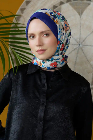 Seremoni Koleksiyonu Flora Desen Şal - Saks